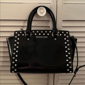 Michael Kors rhinestone Selma satchel bag